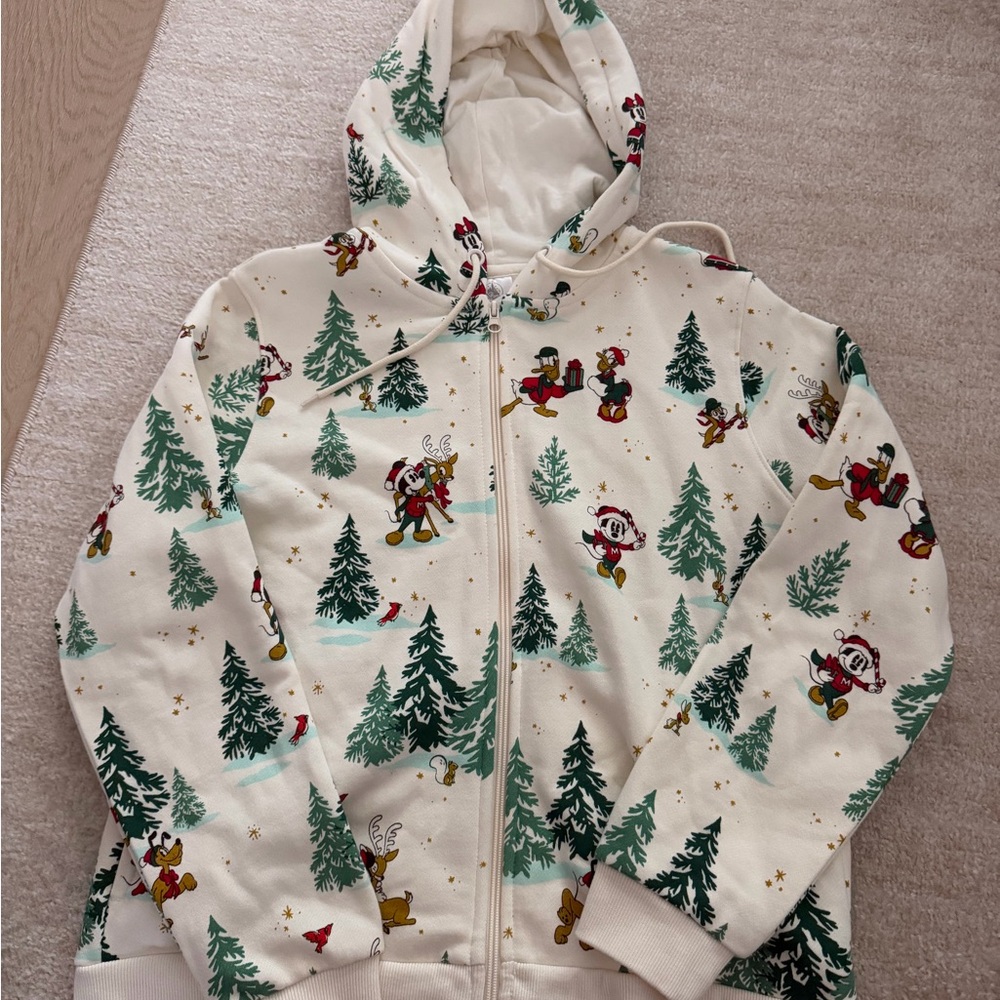 Disney Cream Holiday Sweater with Characters